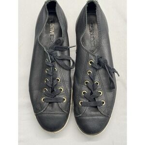 Leather Low Top Converse Ladies 8.5 Black
